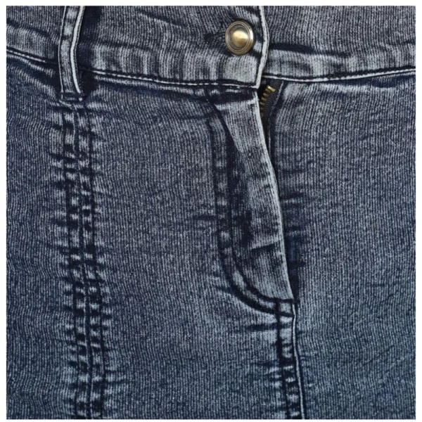 Generic Women's Denim Tie Up Buttoned Skirt (Blue) - Image 2