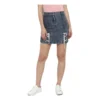 Generic Women's Denim Tie Up Buttoned Skirt (Blue)
