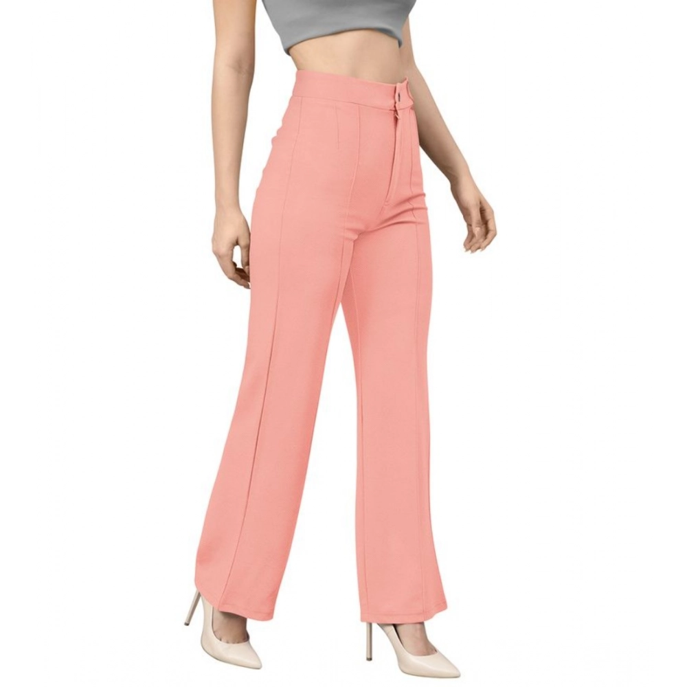 Women's Polyester Cow Pattern Pant (Peach) - Image 4