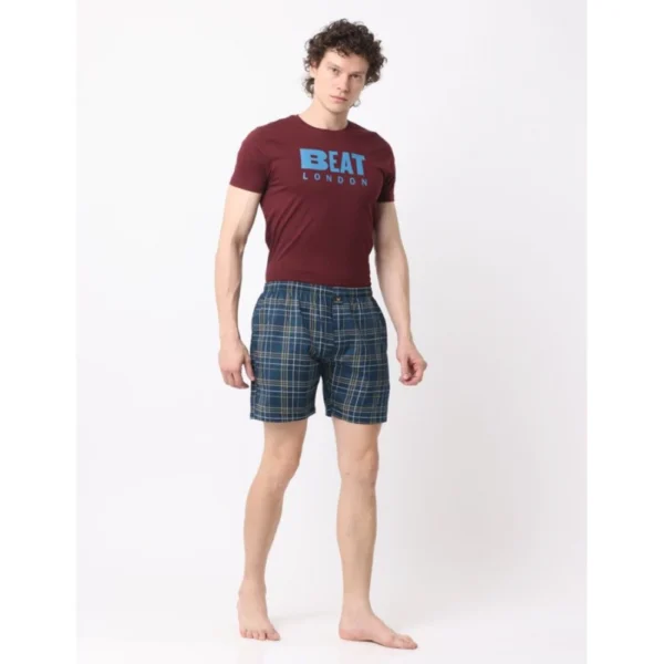 Generic Pack_of_2 Men's Polycotton Checked Boxer Shorts (Multicolor) - Image 5
