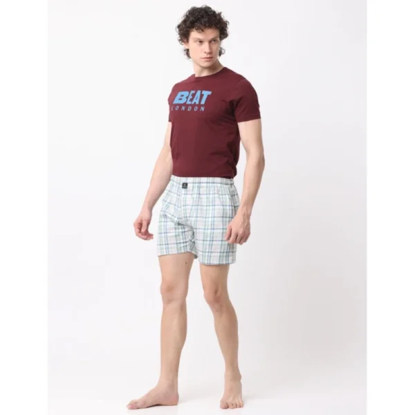 Generic Pack_of_2 Men's Polycotton Checked Boxer Shorts (Multicolor) - Image 4