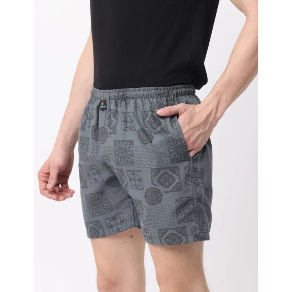 Generic Pack_of_2 Men's Polycotton Printed Boxer Shorts (Multicolor) - Image 3