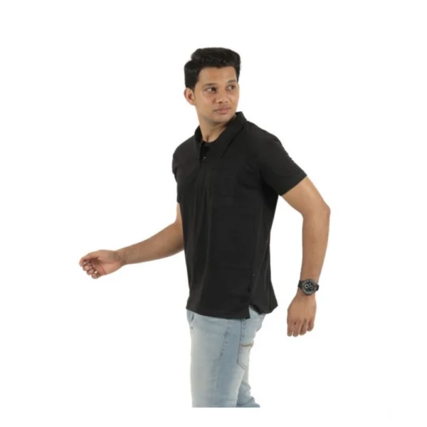 Generic Pack of 2 Men's Casual Cotton Solid Short Sleeve Tshirts (Multicolor) - Image 5