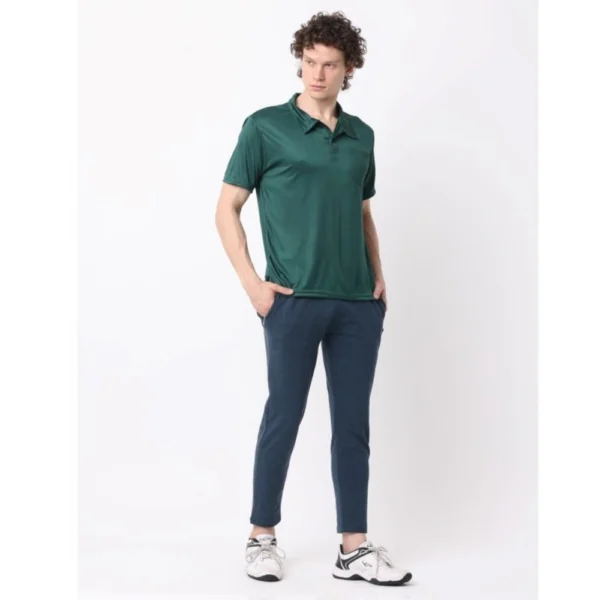 Generic Pack of 2 Men's Casual Cotton Blend Solid Short Sleeve Tshirts (Multicolor) - Image 4