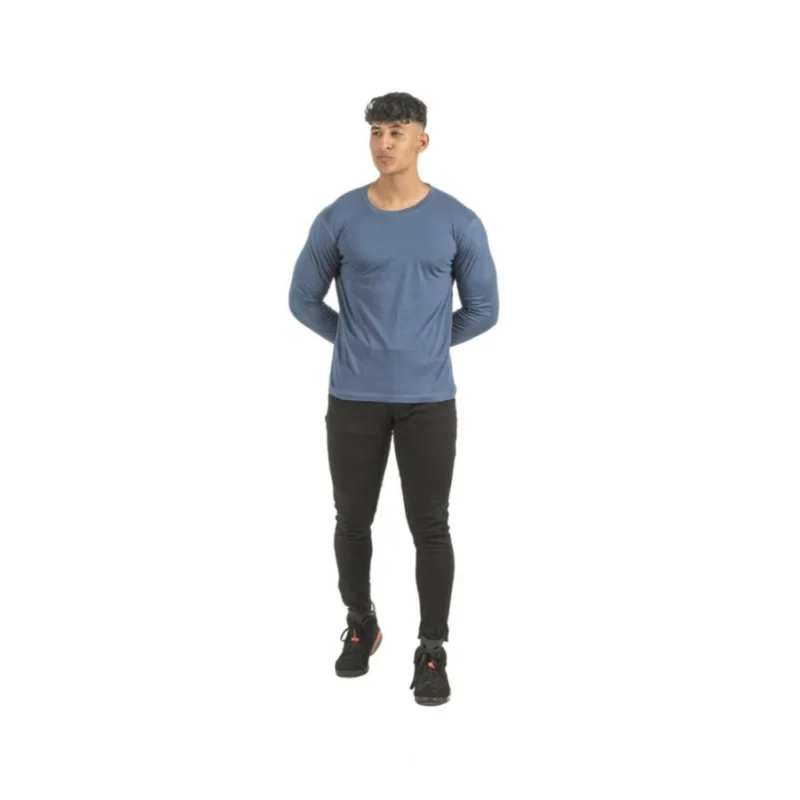 Alternative view of Generic Pack of 2 Men's Casual Cotton Solid Full Sleeve Tshirts (Multicolor)