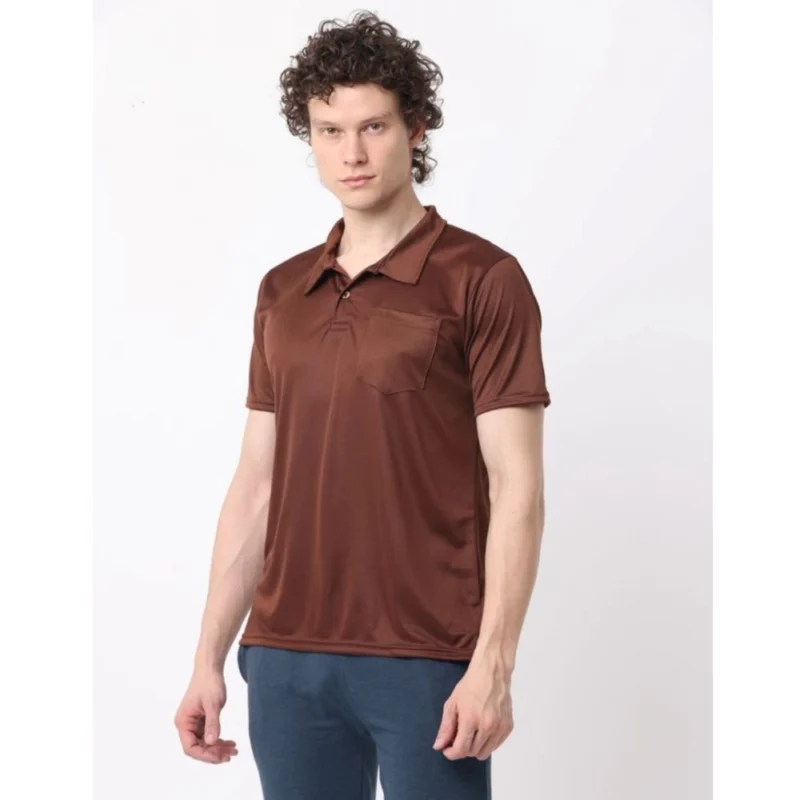 Alternative view of Generic Pack of 2 Men's Casual Cotton Blend Solid Short Sleeve Tshirts (Multicolor)