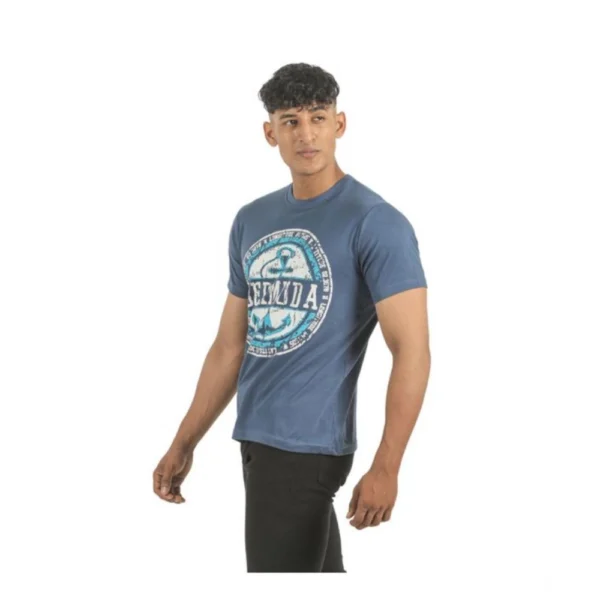 Generic Pack of 2 Men's Casual Cotton Printed Short Sleeve Tshirts (Multicolor) - Image 4