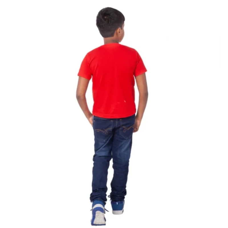 Alternative view of Generic Boys Cotton Will Be Cool Half Sleeve TShirt (Red)