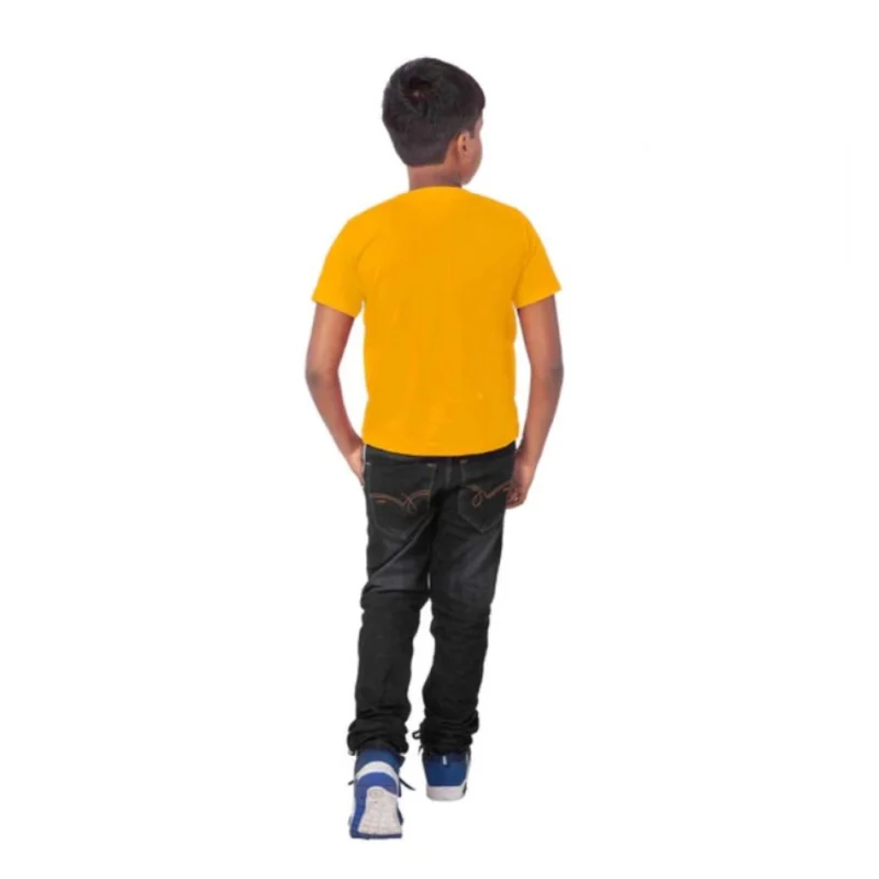Alternative view of Generic Boys Cotton Will Be Cool Half Sleeve TShirt (Mustard)