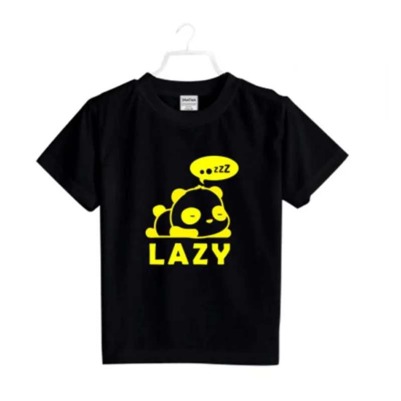 Alternative view of Generic Boys Cotton Lazy Half Sleeve TShirt (Black)