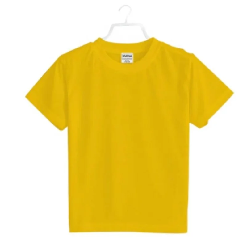 Alternative view of Boys Cotton Plain Half Sleeve TShirt (Yellow)