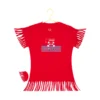 Generic Girl's Casual Short Sleeve Printed Cotton T Shirt (Red)