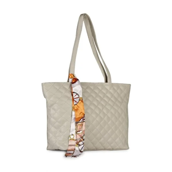 Generic Women's Polyurethane Textured  Shoulder Bag (Grey) - Image 5
