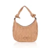 Generic Women's Faux Leather Textured Handbag (Beige)