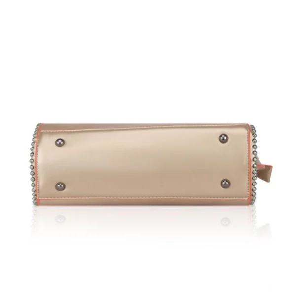 Generic Women's Faux Leather Metal Beads Handbag (Gold) - Image 3