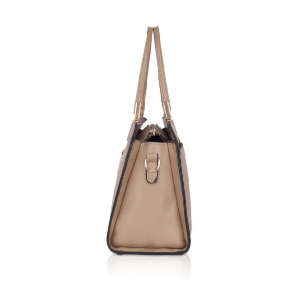 Women's Faux Leather Textured?Adjustable?Long?Belt Handbag (Khaki) - Image 5