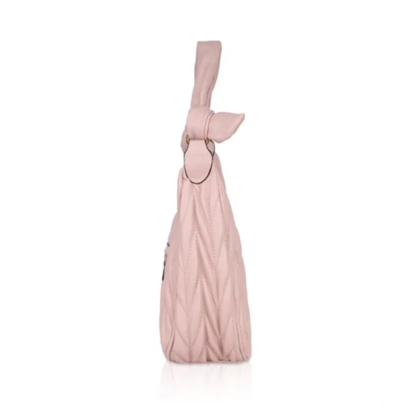 Generic Women's Faux Leather Textured Handbag (Pink) - Image 5