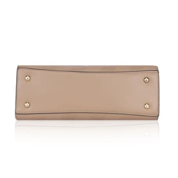 Women's Faux Leather Textured?Adjustable?Long?Belt Handbag (Khaki) - Image 3