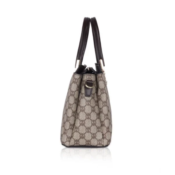 Women's Faux Leather Printed Handbag (Coffee) - Image 5