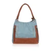 Women's Faux Leather Textured?Tote Bag (Grey)