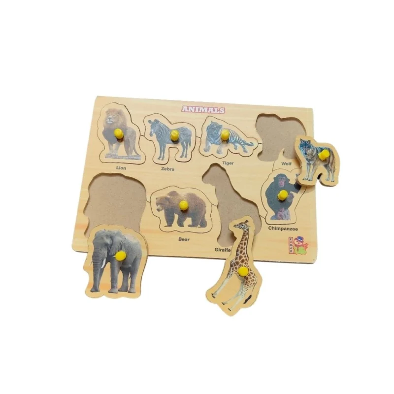 Alternative view of Animal Wooden Puzzle |   Wooden  |   Educational Toys| 3+ Years