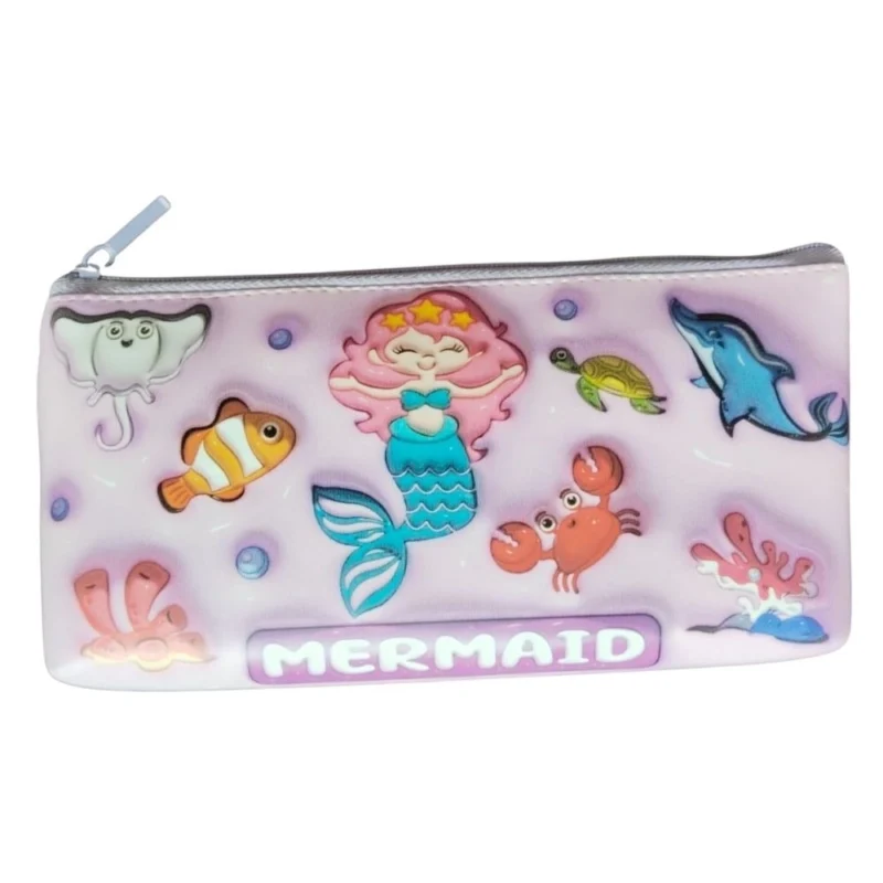 Mermaid Pencil Pouch | Canvas | Stationery | 3+ Years