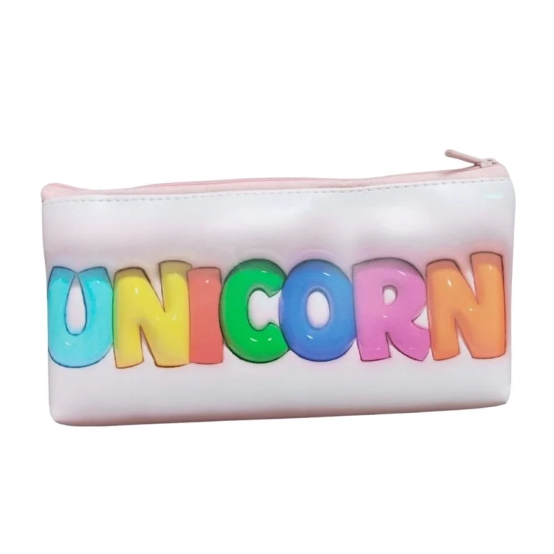 Alternative view of Unicorn Pencil Pouch |   Canvas  |   Stationery | 3+ Years