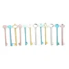 12 PCS_Set Key Shape Gel Pen  | Plastic | Stationery | 5+ Years