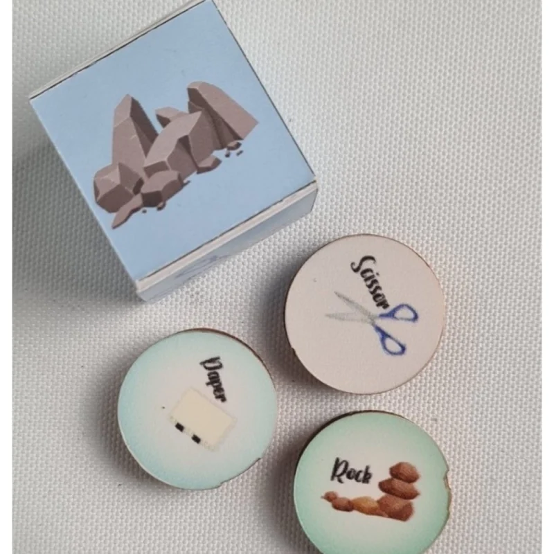 Alternative view of Generic Rock Paper Scissor Wooden Board Game Toys (MultiColor)