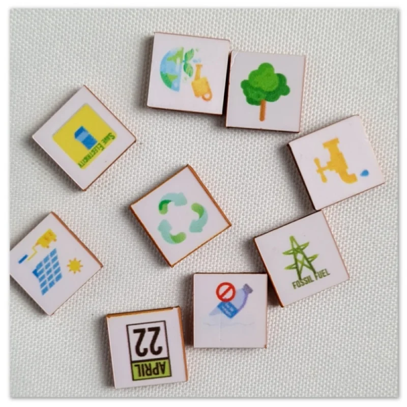 Alternative view of Generic Save the earth - Difficult Wooden Puzzle Game Toys (MultiColor)