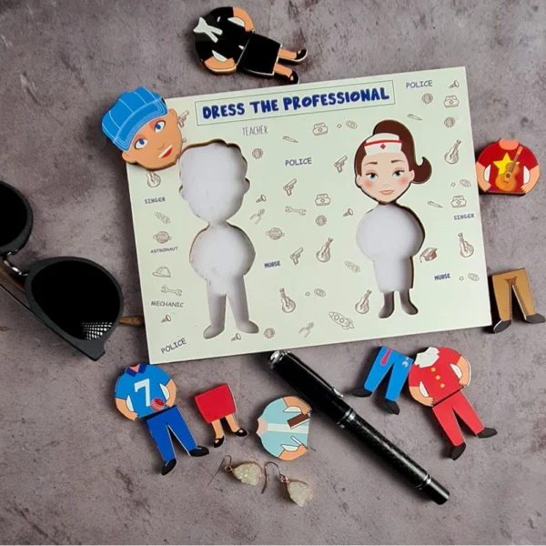 Generic Dress The Professional Wooden Puzzle Grame Toys (MultiColor) - Image 2