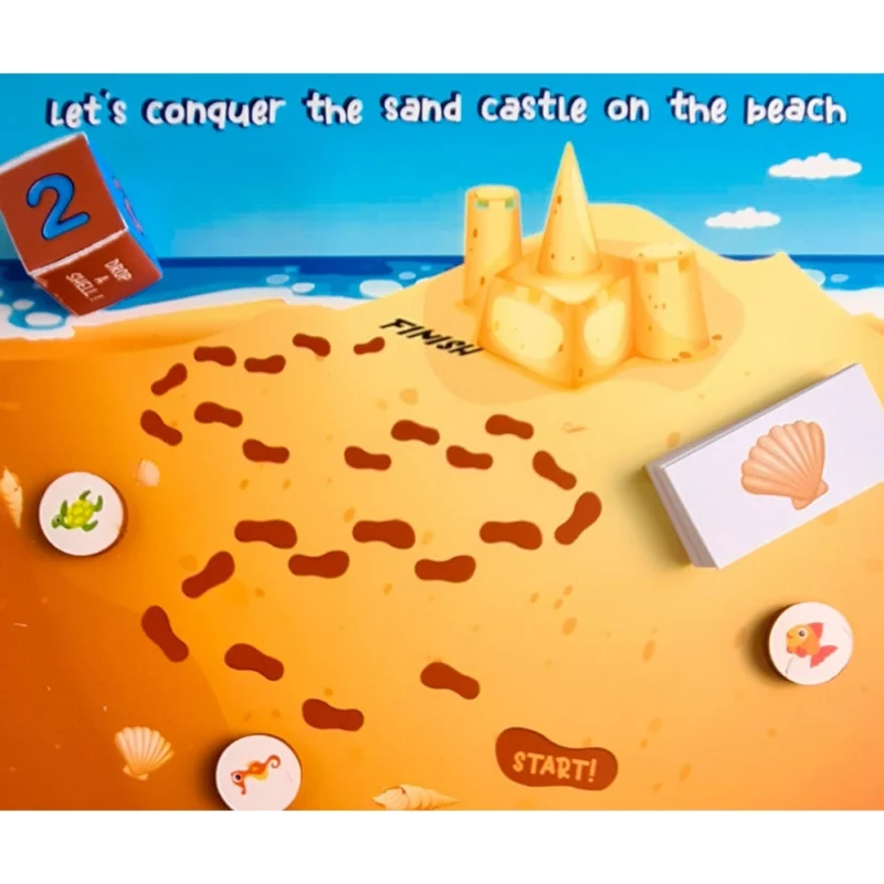 Alternative view of Generic Lets Conquer Sand Castle Wooden Board Game Toys (MultiColor)