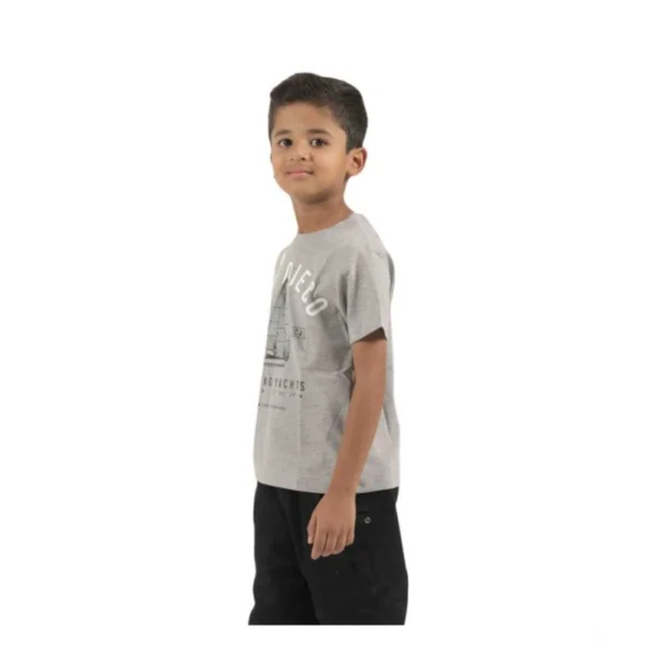 Generic Pack of 2 Boy's Cotton Printed Short Sleeve T-Shirt's (Multicolor) - Image 3
