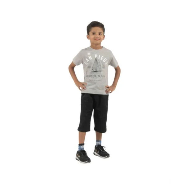 Generic Pack of 3 Boy's Cotton Printed Short Sleeve T-Shirt's (Multicolor) - Image 2