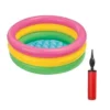 Generic Plastic Bath Tub With Pump 2 Ft Round For Kids (Multicolor )