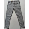 Generic Men's Cotton Blended Solid Tapered Jeans (Grey)