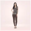 Generic Women's Cotton Blended Solid Churidar leggings (Brown)