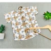 Generic Boy's Cotton Blend Printed Short Sleeve Shirt (MultiColor)