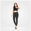 Generic Women's Cotton Blended Solid Ankle legging (Black)