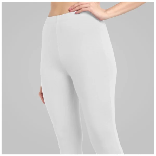 Generic Women's Cotton Blended Solid Ankle legging (White) - Image 5