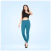 Generic Women's Cotton Blended Solid Ankle legging (Blue)