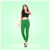 Generic Women's Cotton Blended Solid Ankle legging (Green)