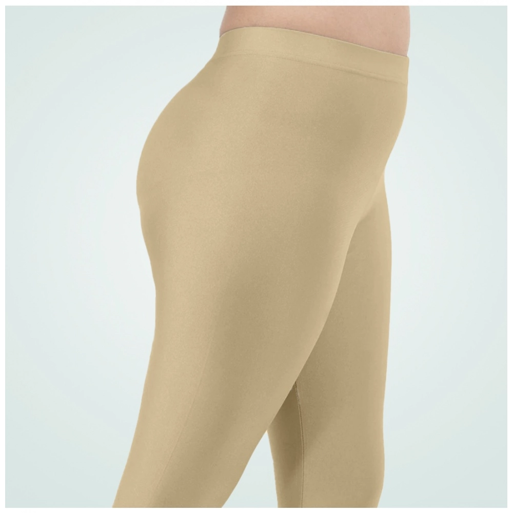 Women's Cotton Blended Solid Shimmer Ankle leggings (New Skin) - Image 5