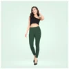 Generic Women's Cotton Blended Solid Ankle legging (Bottle Green)