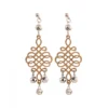 Women's Wooden handcrafted Hook Dangler Hanging Fashion Earrings-Brown