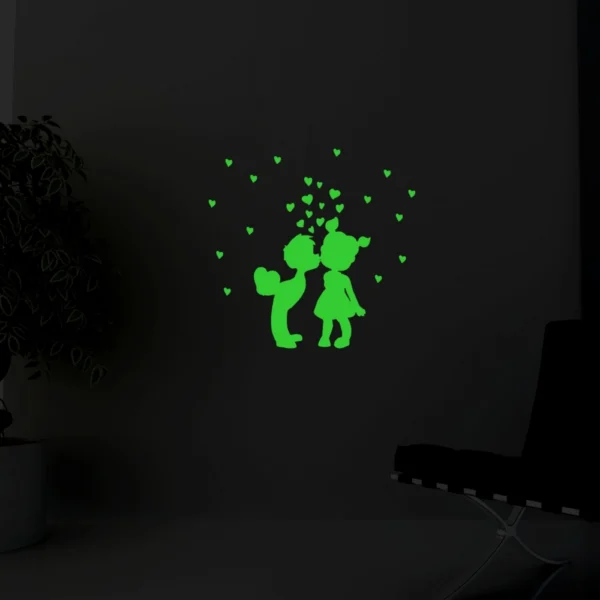 Green Galaxy Of Stars Radium Wall Sticker - Image 4