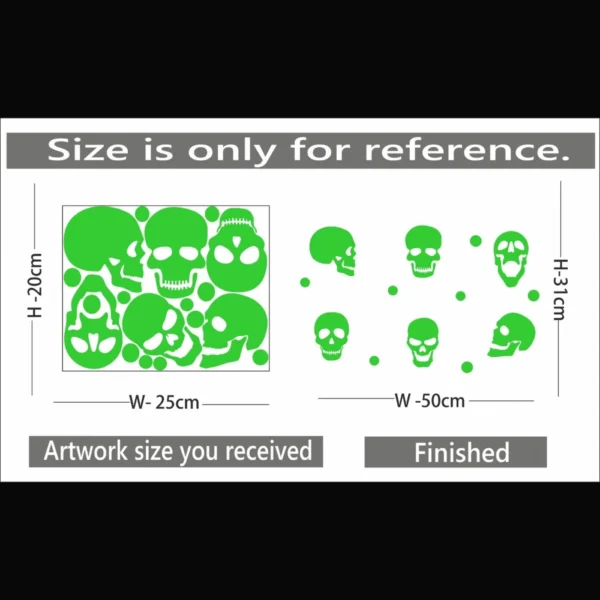 Green Radium Wall Sticker - Image 2