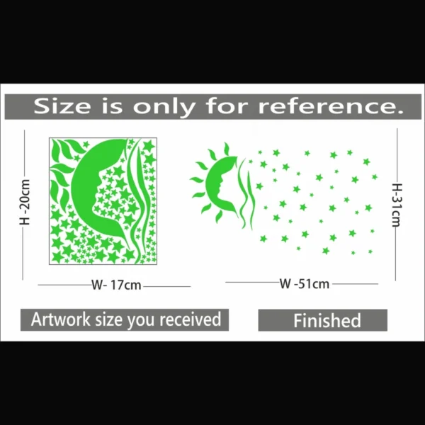 Green Decorative Radium Wall Sticker - Image 2