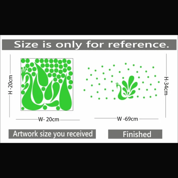 Green Radium Wall Sticker - Image 2
