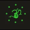 Green Radium Wall Sticker